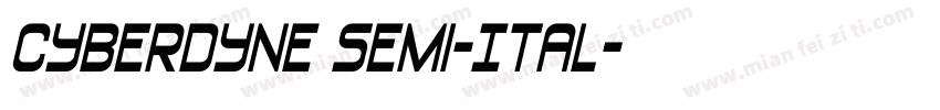 Cyberdyne Semi-Ital字体转换